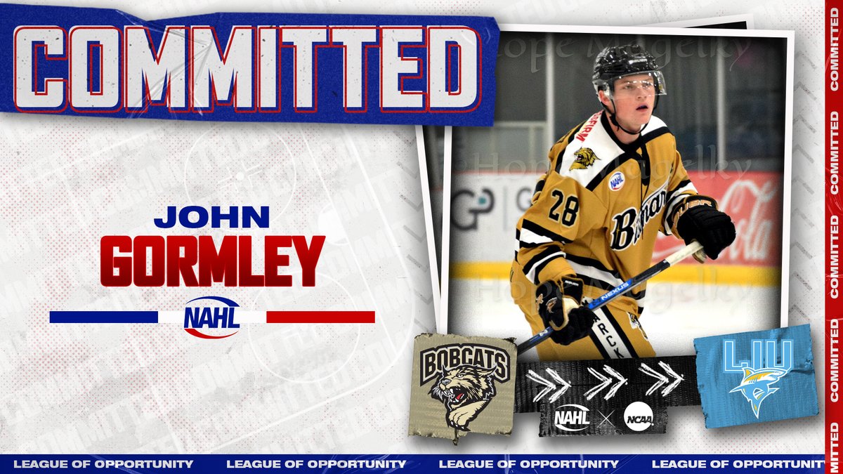 #NAHL Commitment Alert: <a href="/BismarckBobcats/">Bismarck Bobcats</a> defenseman John Gormley has committed to play NCAA Division 1 <a href="/collegehockey/">College Hockey Inc.</a> for <a href="/LIUMHockey/">LIU Men’s Ice Hockey</a> #MadeintheNA nahl.com/news/story.cfm…