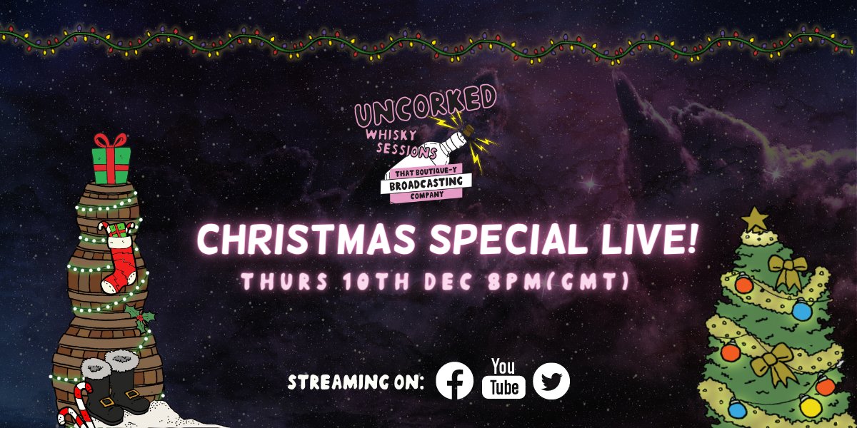Did somebody say CHRISTMAS SPECIAL?! 🎄 

We did! Join Boutique-y Dave and Dr Whisky for our first LIVE streaming of Uncorked Whisky Sessions: Christmas Special. Yes, Thursday 10th December at 8pm (GMT)!

Stay tuned for all the details! #uncorkedwhiskysessions