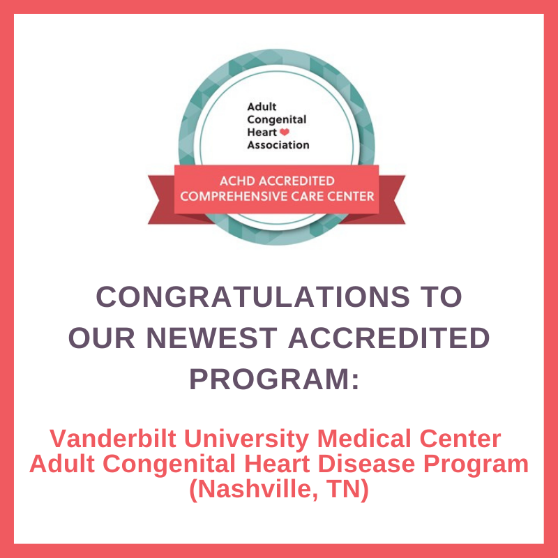 ACHA (@acha_heart) on Twitter photo Please join us in congratulating the Vanderbilt University Medical Center Adult Congenital Heart Disease Program on becoming the 37th #ACHA #ACHD Accredited Center!
Learn more about our Accreditation Program: achaheart.org/accreditation
<a href="/VUMChealth/">Vanderbilt Health</a> @VUMC_heart #ACHAApproved #CHD Please join us in congratulating the Vanderbilt University Medical Center Adult Congenital Heart Disease Program on becoming the 37th #ACHA #ACHD Accredited Center!
Learn more about our Accreditation Program: achaheart.org/accreditation
<a href="/VUMChealth/">Vanderbilt Health</a> @VUMC_heart #ACHAApproved #CHD
