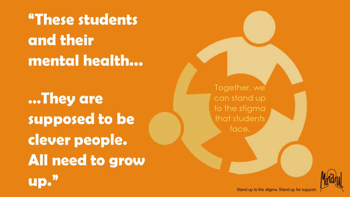 University student's mental health is often belittled by other generations.

Mental health matters at all ages!🙌