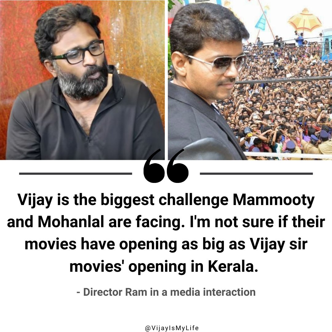 10. Director  #Ram was bold when he spilled this fact about  #ThalapathyVijay's Kerala dominance. #28YearsOfBelovedVIJAY