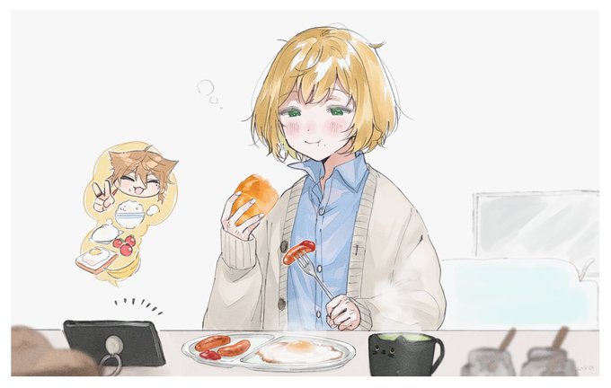 「目玉焼き 男性中心」のTwitter画像/イラスト(古い順)