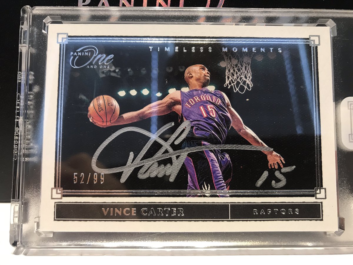 VINSANITY!!! @blowoutcards #blowouttv just pulled this beauty from @PaniniAmerica 19/20 One and One 🏀 #timelessmoments #dunkcontest