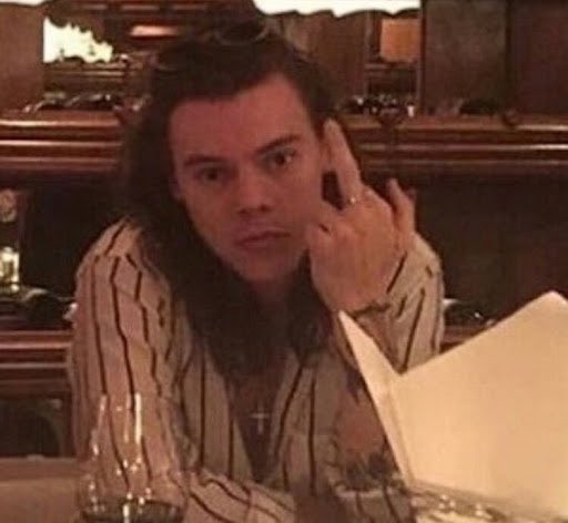 harry styles giving the finger: a thread
