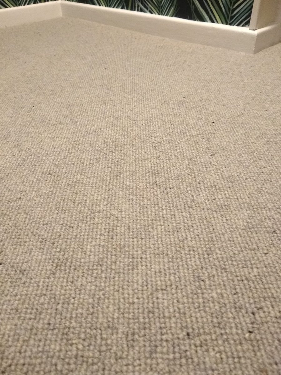 Jute backed 3 ply wool loop. Installed recently on a high density 11mm underlay.  😍🐏