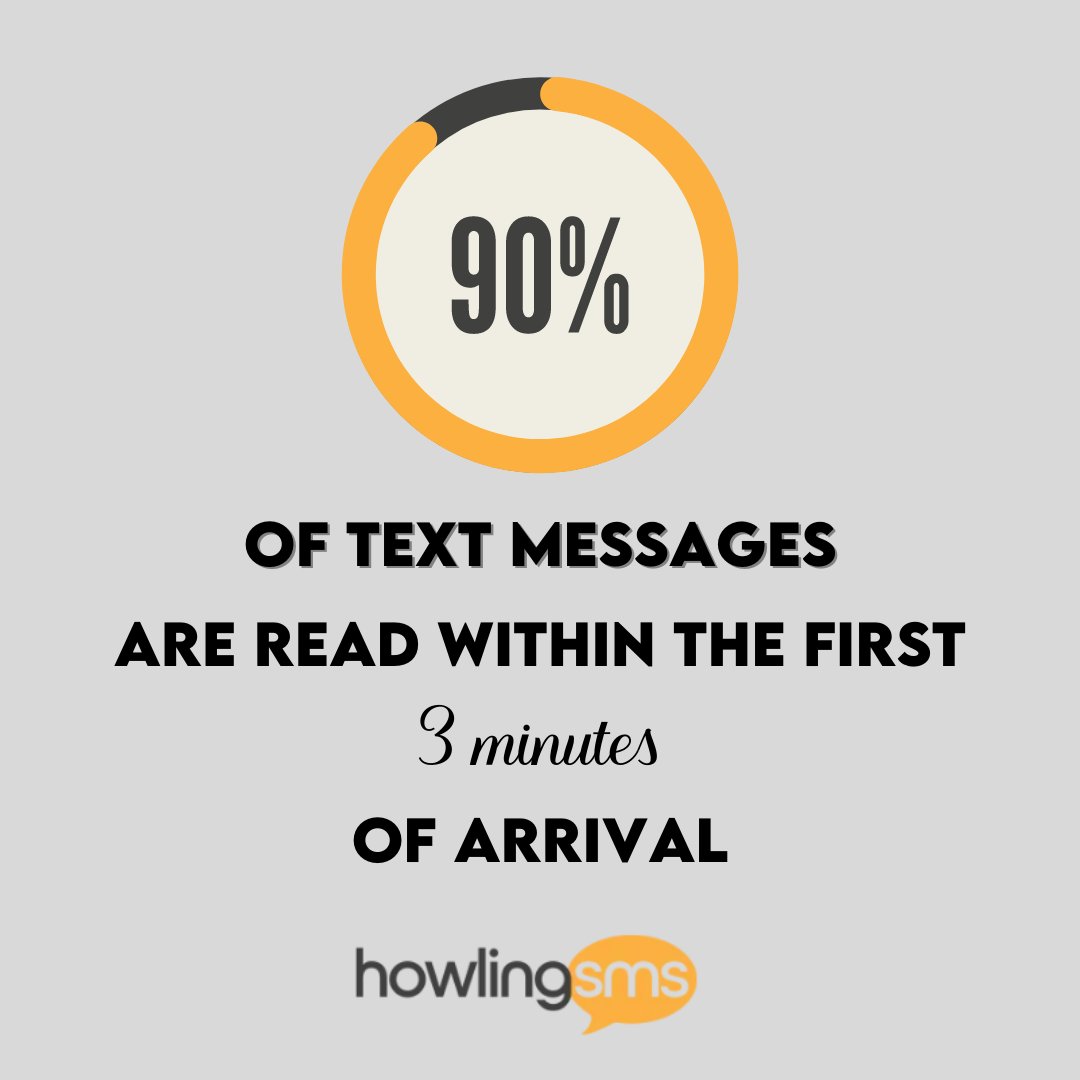 HowlingSMS's tweet image. Text message marketing still has the best engagement rate of any marketing medium, while emails can go unread for days. 

Howling SMS Helps Businesses Like Yours Every Minute! Visit us at qoo.ly/39i8c2

#HowlingSMS #TextMarketing