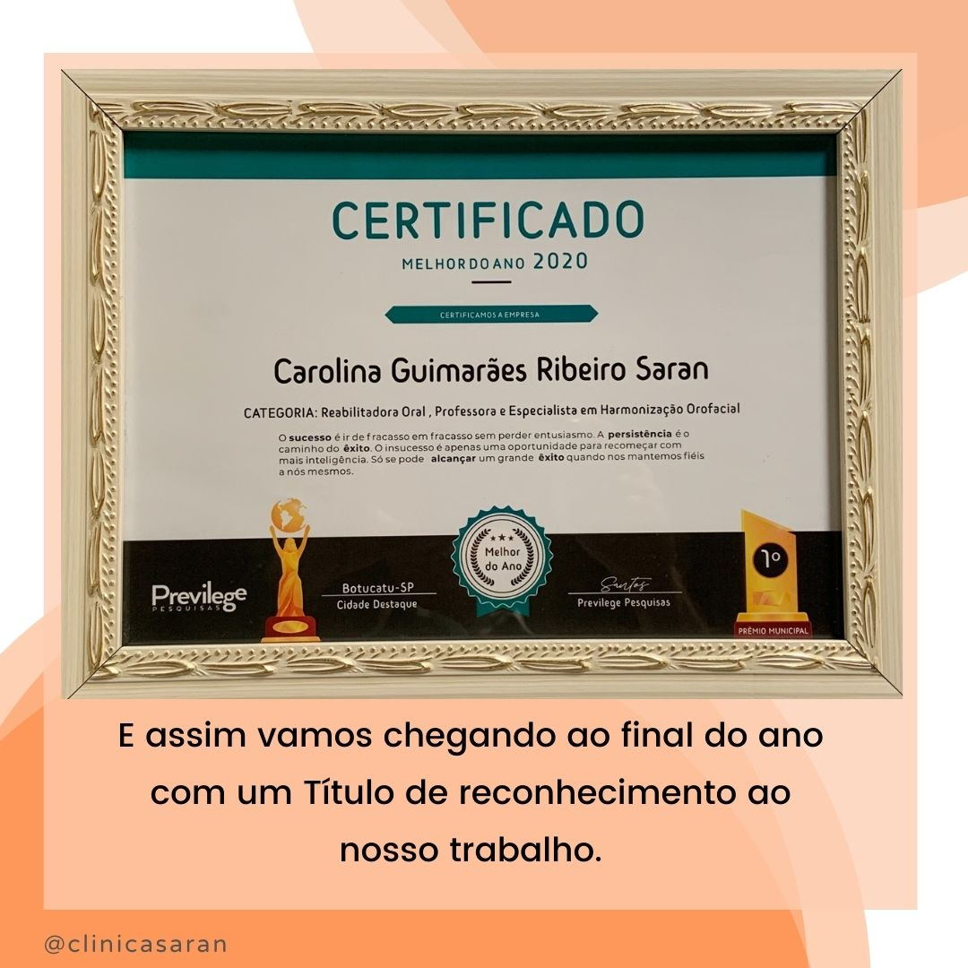 A Previlege Pesquisas, depois de realizar uma pesquisa em Botucatu em novembro/20 Certificou a Dra Carolina Saran como a melhor do ano de 2020 na categoria Reabilitadora Oral, Professora e Especialista em Harmonização Orofacial.
#clinicasaran
Dra Carolina Saran https://t.co/LDOsQIDR74