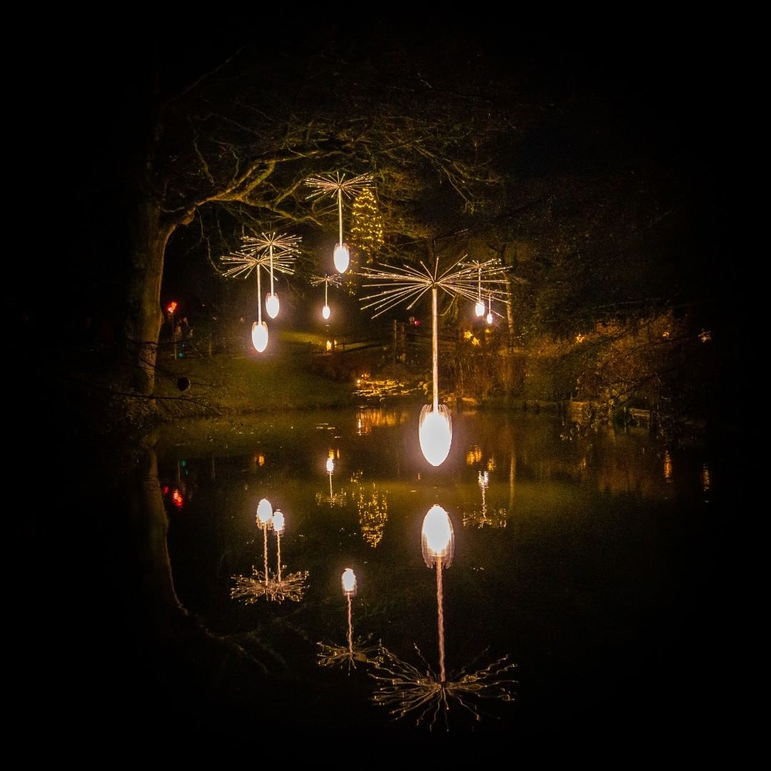 Amazing to work with the team at OGE Group on this version of Light a Wish. We created a unique 12 speaker, walkthrough surround soundscape with speakers hidden high in trees and down by the water, filling the beautiful Black Pond at @wakehurst_kew with sound for #GlowWild