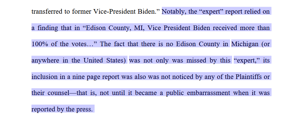 The fictional Edison County, Michigan, made Detroit's response: