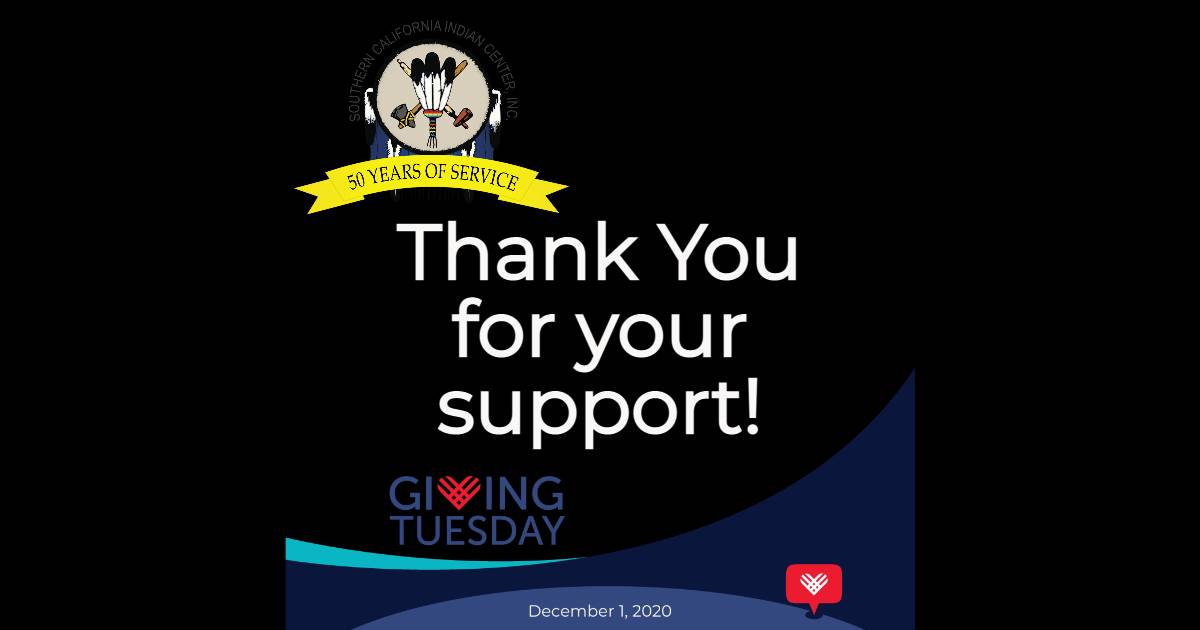 With your support we can impact our Native American community. Thank you!