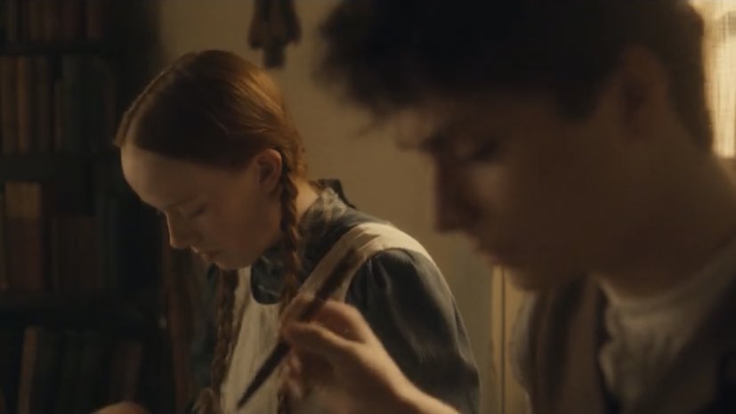 just as close as they were on that porch. here you can see how their relationship is: talking about their dreams and telling each other important things to them. Anne listening to Gilbert and Gilbert listening to Anne. We can see their friendship and how strong they are