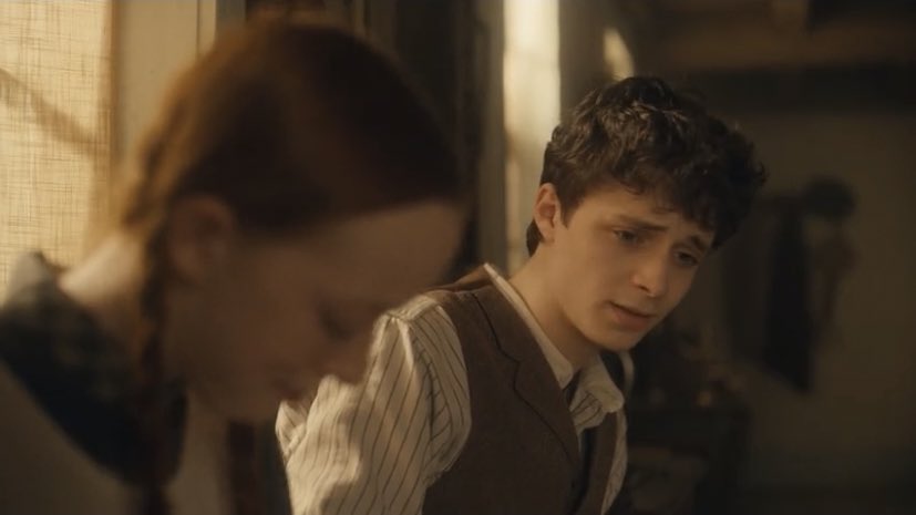 but also we can see that their minds fit perfectly: Gilbert agrees about everything Anne is telling him and he even motivates her to keep doing it and fight for it. We can also see Anne smiling, because he's talking about his dream with so much passion and decision. don't