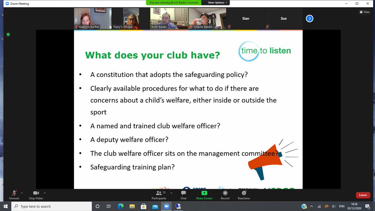Session 2 of our Time to Listen course for Welfare Officers run by @BrettSBader. Great to have so many of our teams engaged and excited to be involved. How does your club fair?