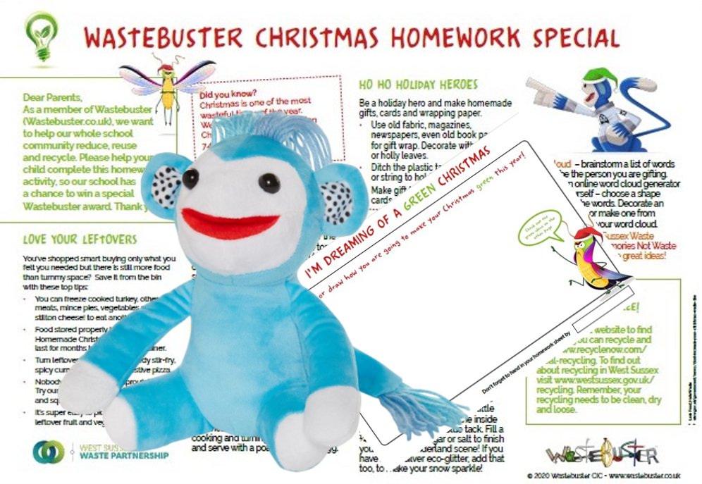 Parents - show us your child’s Wastebuster Christmas Homework Special. We’re having a special prize draw to WIN a Busta mascot and Wastebuster Top Trumps for everyone that does! @WSrecycles #recycling #christmas #foodwaste #MakeMemoriesNotWaste