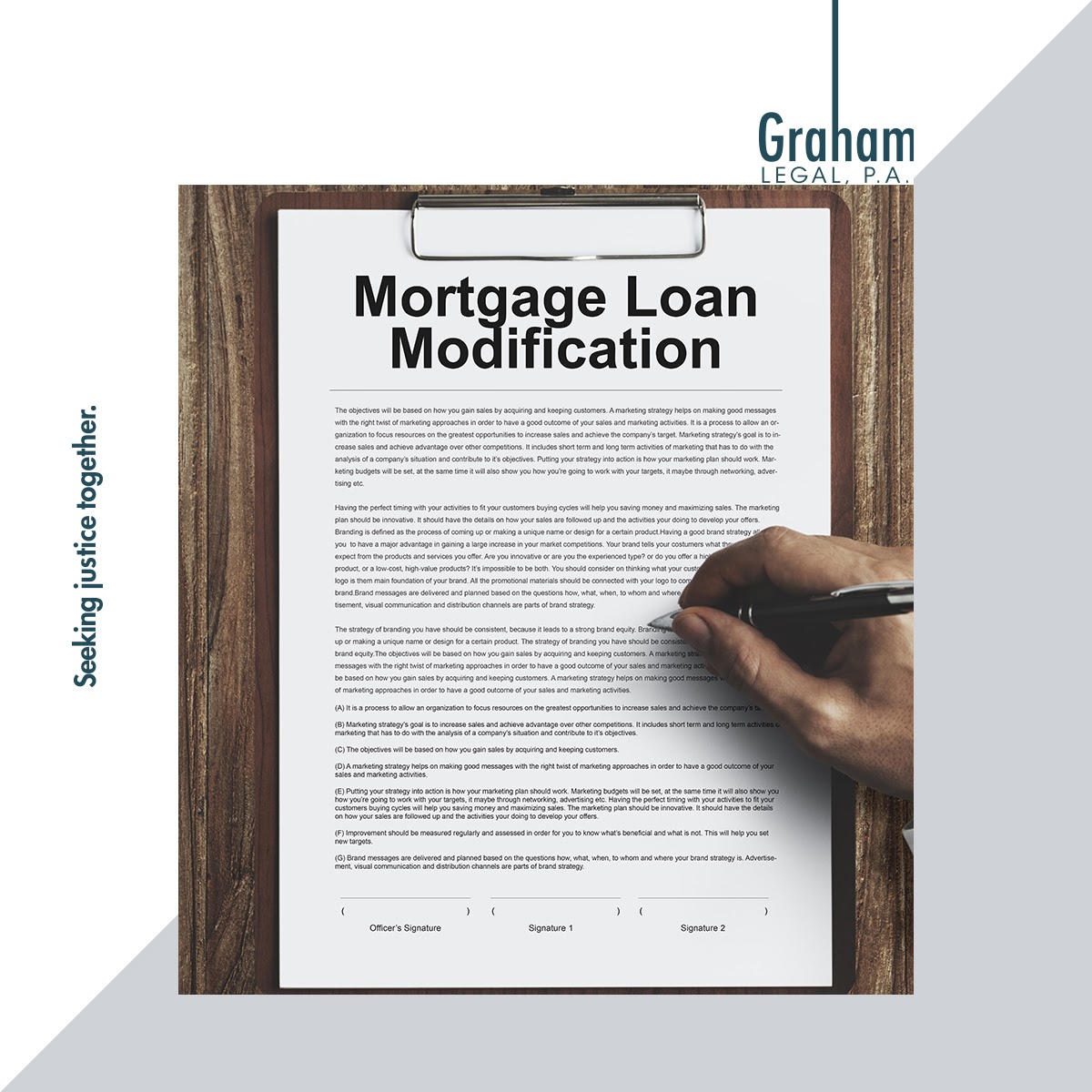 GrahamLegalPA's tweet image. At #GrahamLegal, we focus all of our energy on learning everything about #foreclosure suits, including filing #loan #modifications for our #clients.  If you or a loved one is in need of #legal assistance, reach out to us today →  bit.ly/2U31paX