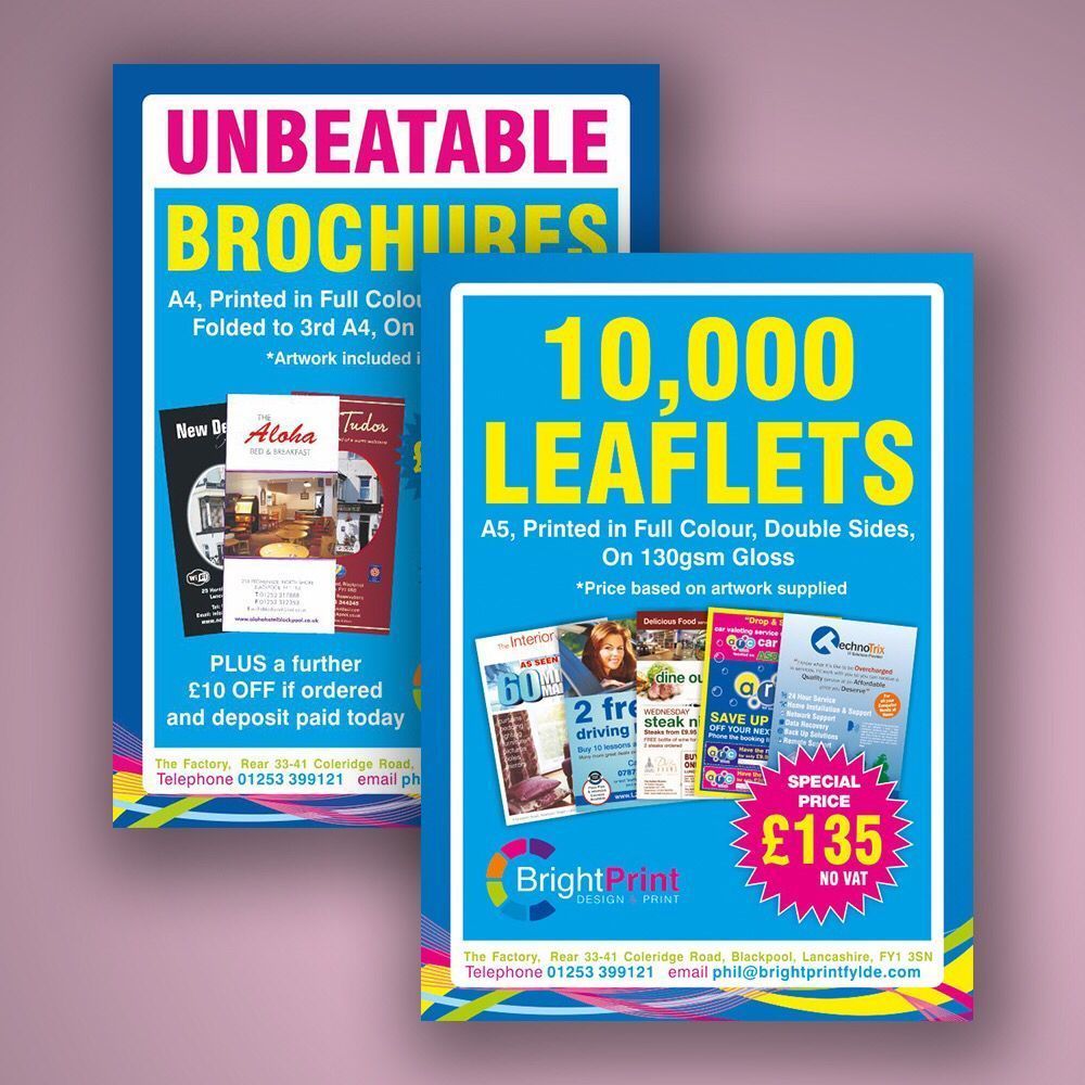 BrightPrintUK's tweet photo. ❗️SPECIAL OFFFER❗️

We know running a business can often be expensive, that’s why here at BrightPrint we like to provide you with offers that can help!

10,000 leaflets for an amazing price of just £135! https://t.co/Wg8xKoWLSe