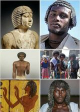 Kemet then and now:Please take note the statue of the dude with an AFRO.