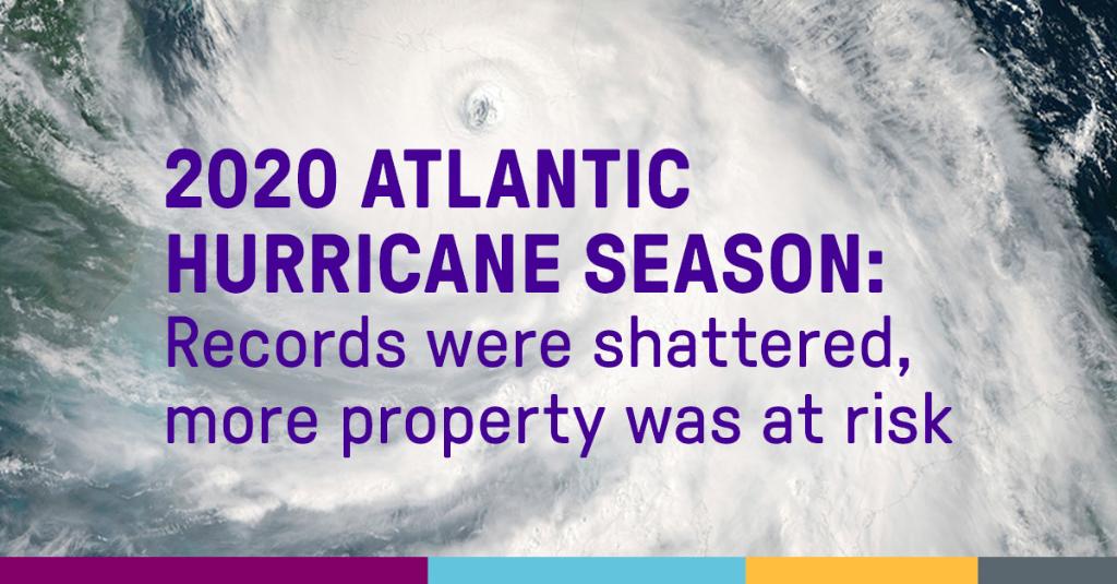 FMGlobal's tweet photo. The official 2020 Atlantic #hurricaneseason, the busiest on record, has ended. Here are 7 key takeaways: https://t.co/FKIRJruEJm https://t.co/HbL5XSP4Rl