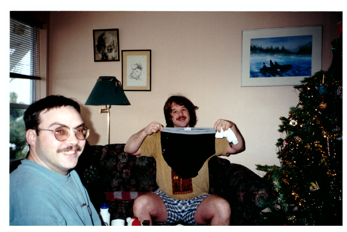 HouseAnawim's tweet photo. We hope this holiday season brings you as much joy as John felt when he received a new pair of briefs for Christmas :^)

Throwback to Christmas Day 2000 #anawimhouse #tbt https://t.co/367WFve9xN