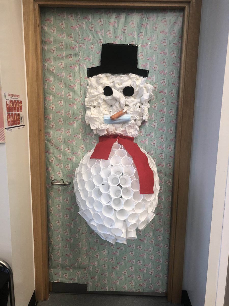 Ayr_Academy2016's tweet photo. Our Christmas Door deadline is tomorrow! It’s been brilliant to see everyone’s efforts progress throughout the week - a favourite of mine is the snowman by the canteen staff! Not quite finished yet but here’s a sneak preview... #community #respect #ambition #responsibility https://t.co/hKEY0zpSVL