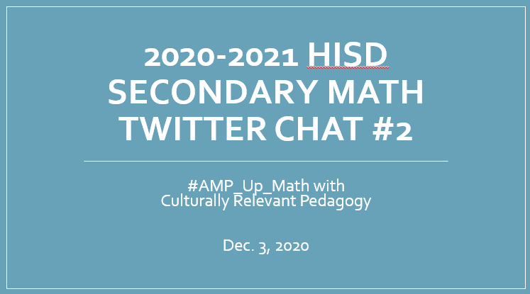 HISD Sec Math Team tweet media