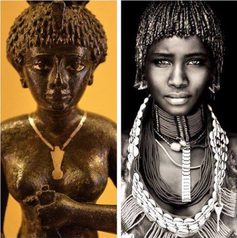 "Now if the mother looks like this, what does it say about the son??? Imhotep was truly a Black man of the Nile!"