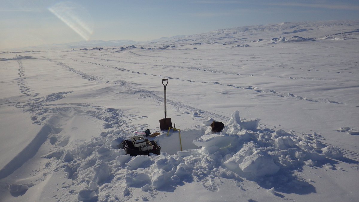 Welcome to my office, the snow pit. I spend a lot of time here. I try to read pits like a history of what’s happened on the ice. They can tell us if its been windy or how many storms have occurred. The problem is they take a long time to do well and represent a small area.