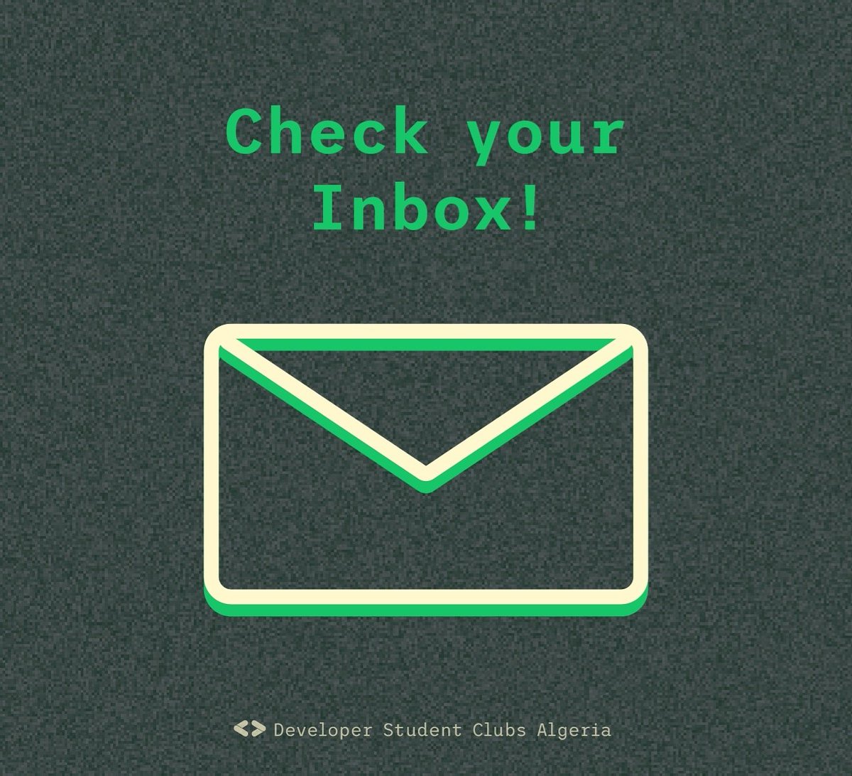 Time is on, for those who registered for the Cloud training with us, check your inbox
_______
#DSCBATNA #DSCTIARET #DSCMSILA #DSCENSB #DSCTLEMCEN #DSCESISBA #DSCORAN
#DSCUFAS1Setif #DSCBlida