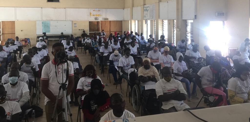 ARTICLE19Gambia's tweet photo. ARTICLE 19’s Bintou Jaiteh emphasizes the importance of disability-inclusive responses to COVID 19 in addressing the challenges posed by the pandemic &amp; the urgent need for immediate response,addressing the specific needs of persons with disabilities in The Gambia 
@FatouJagneS https://t.co/TinqcGQF9J