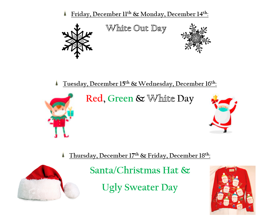 Hey Saints! Join us for some holiday fun with our 12 Days of Christmas!