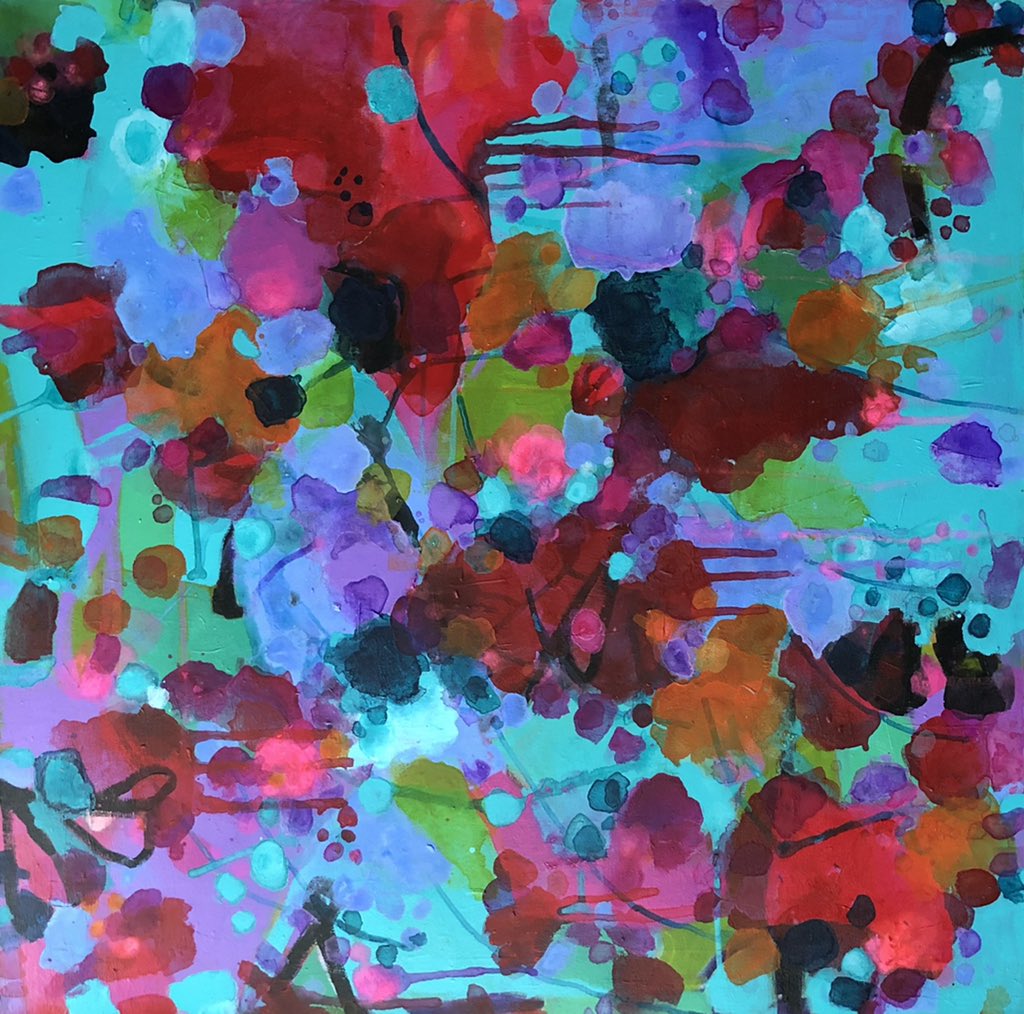 Memento series ... 30” x 30” #abstractpainting #CanadianArtist