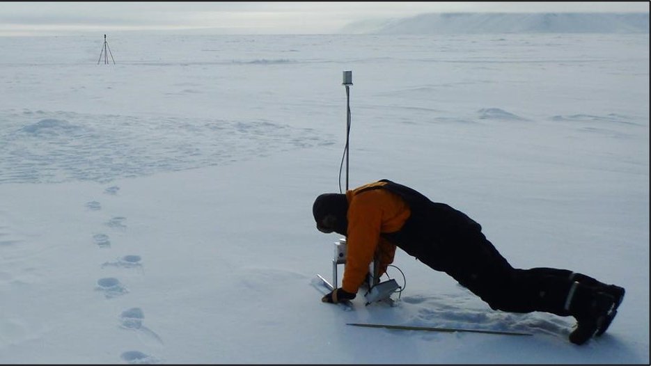 With a custom mount and a sampling method that included planks, we were able to collect a huge set SMP profiles.In the paper we use these to develop a workflow for sea ice and discuss variability of snow density. It worked well; we were pleased.