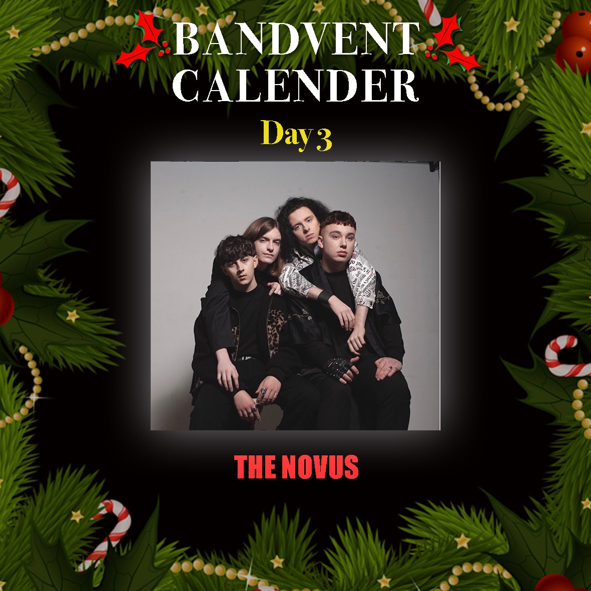 I’m starting a Bandvent Calender 
To support local bands and musicians in these hard times. 
Today opened up <a href="/TheNovusBand/">THE NOVUS</a> 
🎄⭐️
