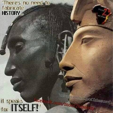 Black faces are not a monolith.Yes, that's Akhenaten's statue.
