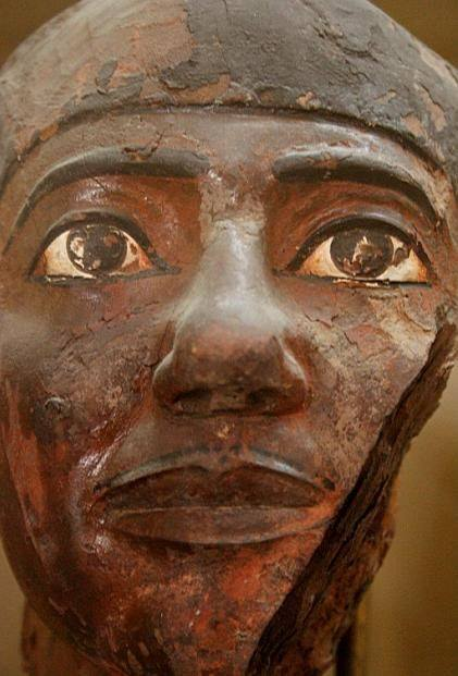 Statue of a man, 5th dynasty (2504-2347 B.C.) Egyptian Museum, Cairo.Reminds me of a Black actor I've seen...