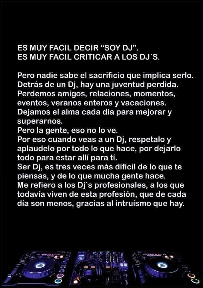 Para mi y para todos mis compañeros PROFESIONALES DJS!! 🎼 🎧