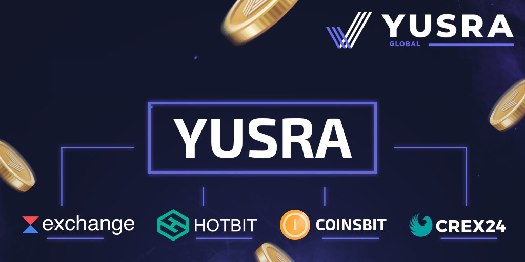 Where to buy a #YUSRA token?
The answer is simple - on 4 #crypto #exchanges!
1 Hotbit
https://t.co/F2KgDzHr9U
https://t.co/MNnsjLp9eQ
2 Crex24
https://t.co/CXhOX6dvl0
https://t.co/bgI3ucdUJh
2 Coinsbit
4 Waves Exchange https://t.co/HQ4l9QmREd