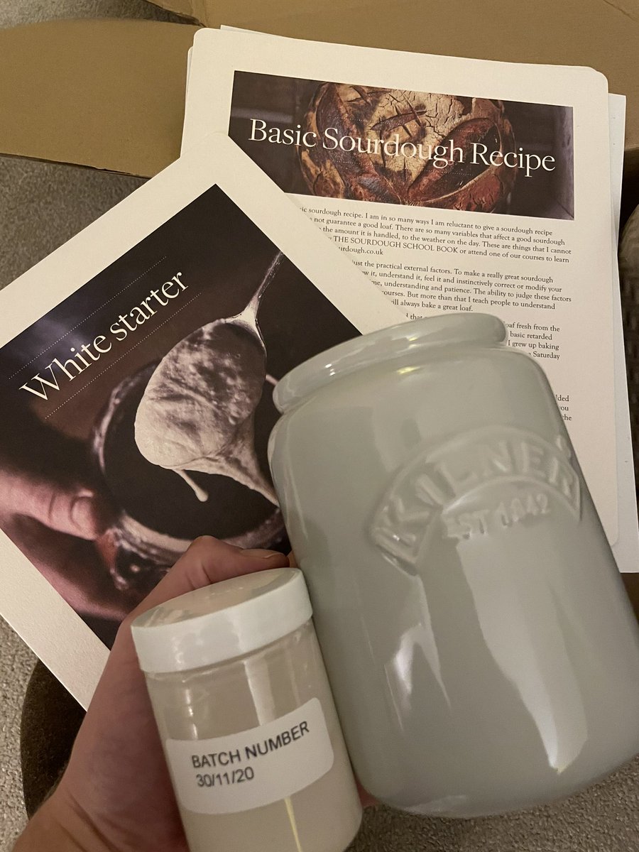 Early Christmas present! 😁 What shall I name my sourdough starter? 🤔#sourdough <a href="/SourdoughSchool/">The Sourdough School</a>