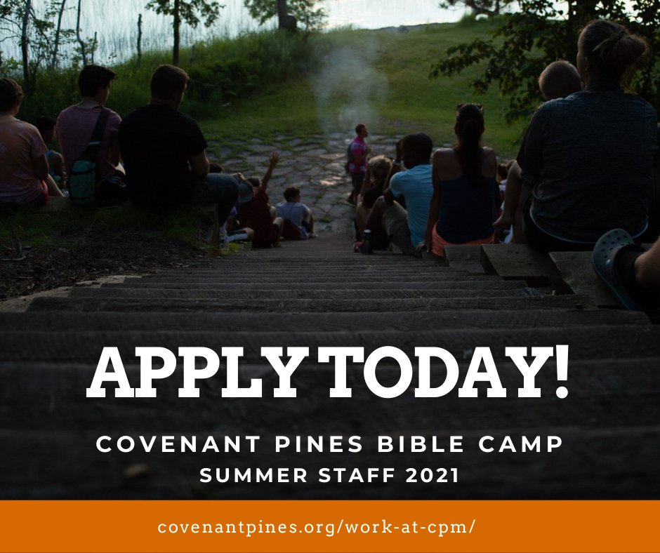 CovenantPines's tweet photo. We are now accepting 2021 Summer Staff applications! Working at camp is a great and fulfilling way to spend your summer. More details can be found on our website! 
https://t.co/WuGeD1cobs https://t.co/TJTNrlrBHE