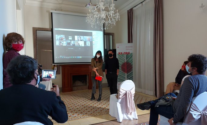 icec_cat's tweet image. Avui, dia intens d'activitats lligades al talent en l'audiovisual:

🎞️ la consellera @cultura_cat, @angelsponsa, ha inaugurat el #PitchingAudiovisual de  #SetmanadelTalent 
🎞️a @tectgn, el #PrimerTest de nous talents!
🎞️ i @VentanaSur ha projectat diverses produccions catalanes