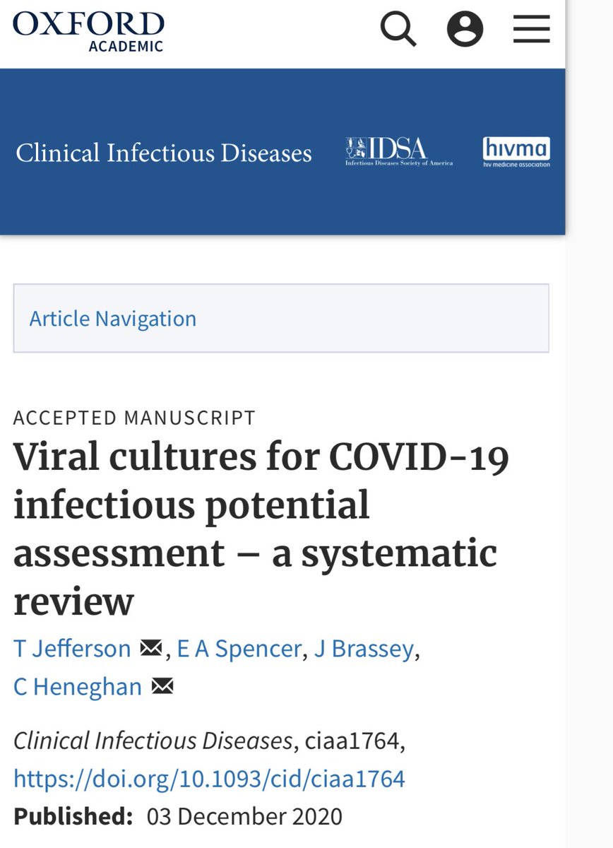 Bombshell study (meta review) from Oxford just published on PCR testing, Ct and virus viability. This study completely invalidates the current c19 PCR test dataRecall that invalid test results also flow into hospitalization and fatality stats. For key takeaways, read on