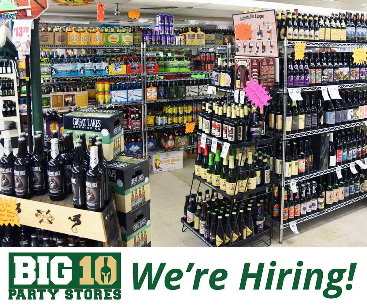 Looking for a fun place to work?! Look no further than Big Ten Party Stores! We're hiring for part time at our Okemos location. Apply in store or online!

Application - bigtenpartystores.com/employment