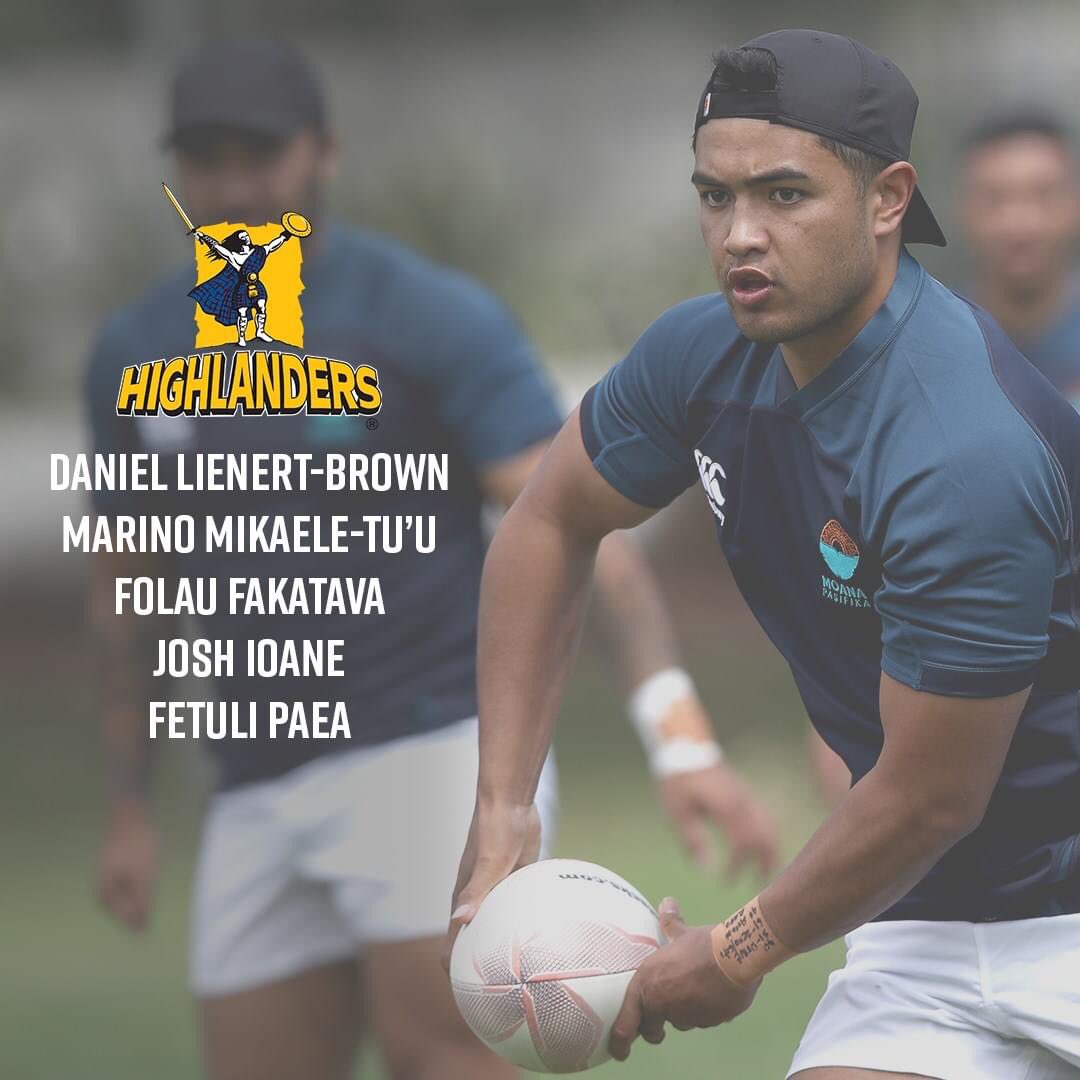 Five Highlanders named in the Moana Pasifika Rugby side to take on the Maori All Blacks in Hamilton π Who's looking forward to this rugby spectacle on Saturday? π₯
#WeAreHighlanders https://t.co/tJKFd68GMM