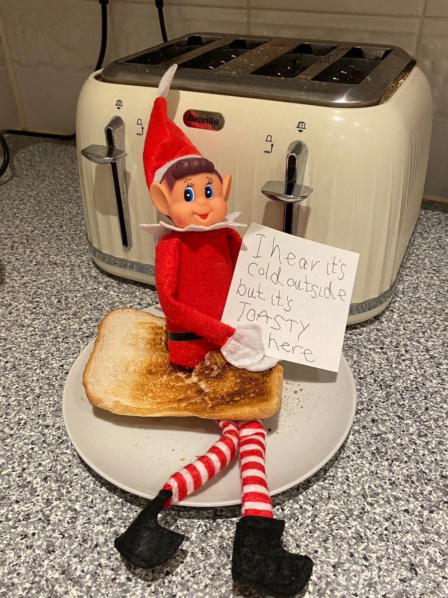 SIMMO4U's tweet photo. @JasonManford My Grandchildren's pixie has been at the toast
#NaughtyElf #NaughtyPixie https://t.co/I1je6u6lla