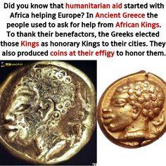 The rest of this may blow the minds of some conditioned to a whitewashed and myopically Eurocentric view of the world.Those of us who know our African history, however...The coins may or may not be verified, but the history told in the pic is... accurate.