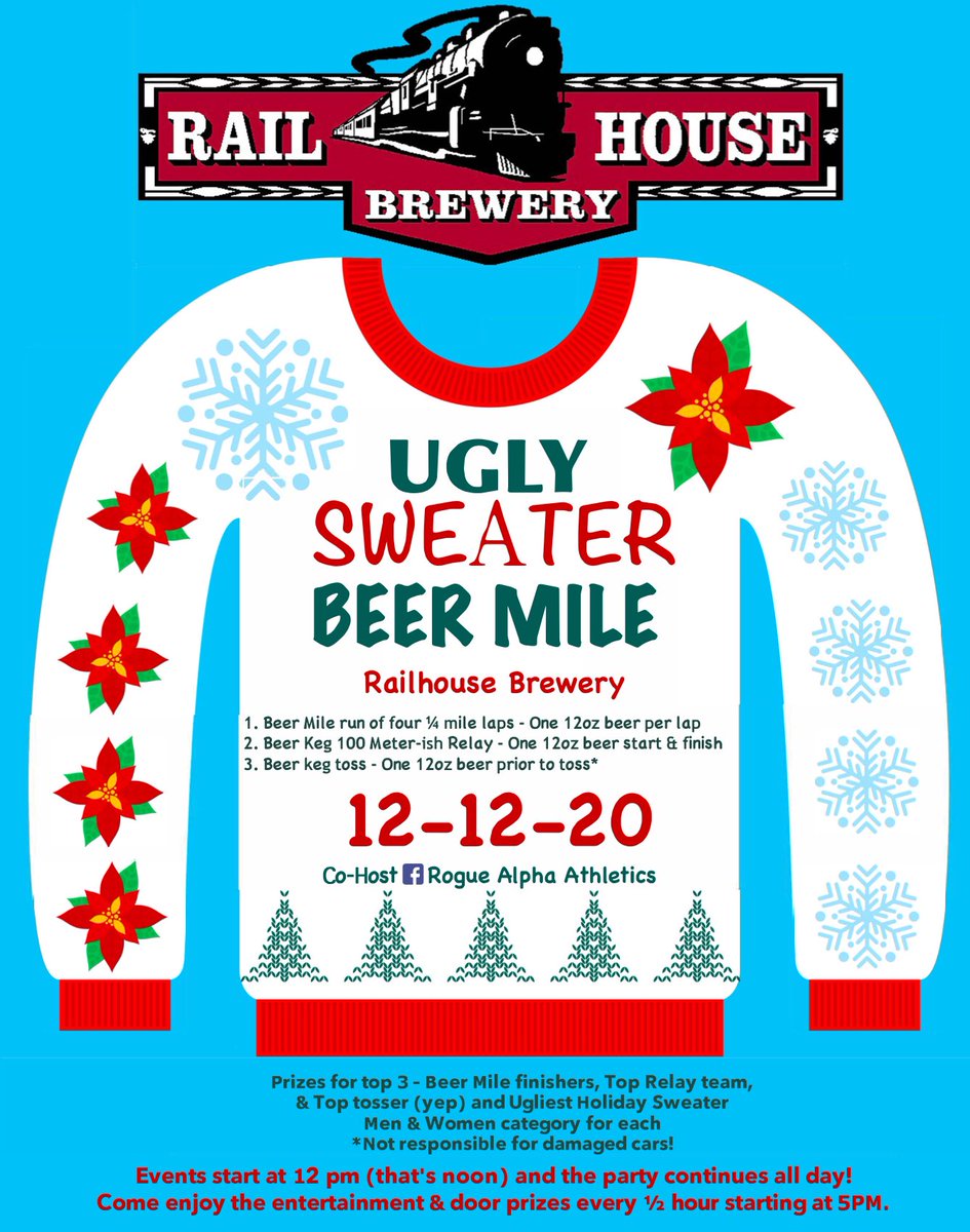 Starting 12 noon on Dec 12th is our totally fun and a bit crazy Beer Mile event!  Sign up on line at:  runsignup.com/Race/NC/Aberde….  Walk, run, skip or stand around and drink beer until the keg relay and keg toss events start!  Registration covers them all. #pinelife, #run, #funrun