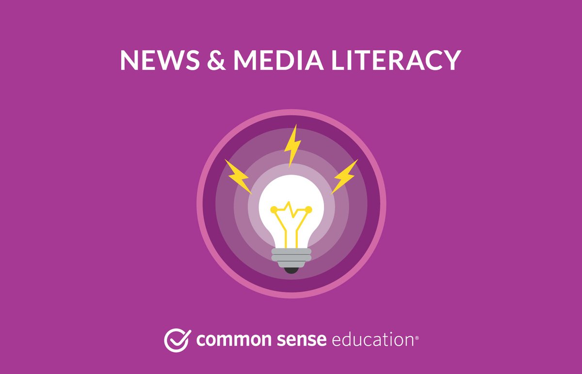CommonSenseEd's tweet photo. In a fraught political era, news literacy skills help Ss view information critically and become informed citizens. Check out the News & Media Literacy Lessons in our free K-12 Digital Citizenship curriculum. #digcit #DigCitEveryday https://t.co/ExSqzkP3Pr https://t.co/i8VcBHoKy2