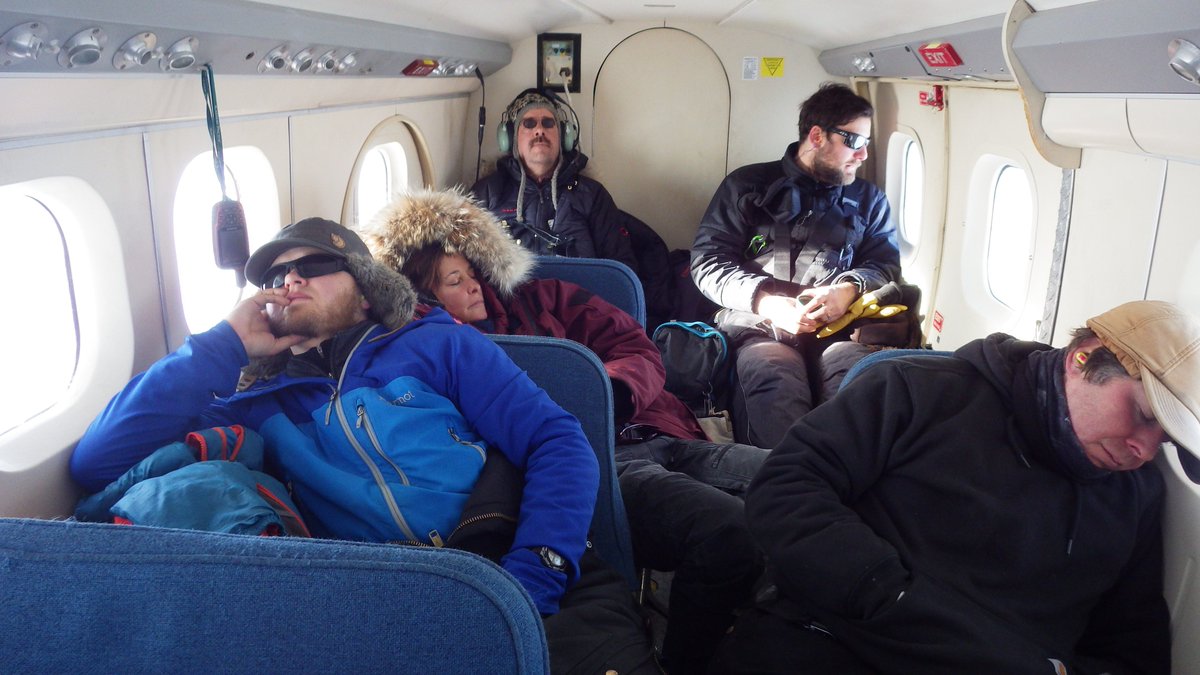 Most flights back to Alert ended up like this. We really left it all out on the ice.