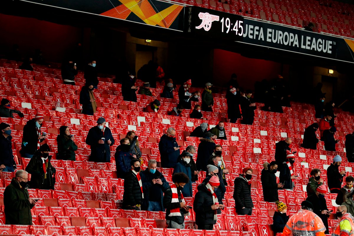 Goal On Twitter For The First Time In Nine Months Fans Are Back At A Premier League Stadium 2000 Arsenal Supporters Are At The Emirates Stadium Tonight Uel Https T Co Trccw0ldzk
