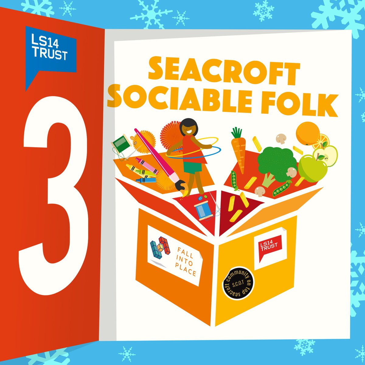 This has a been a year when the community came together to deliver food and fun to people’s doorsteps in Seacroft. @LeedsCommFound @MarcusRashford @tomriordan @francjwood #eradicateholidayhunger